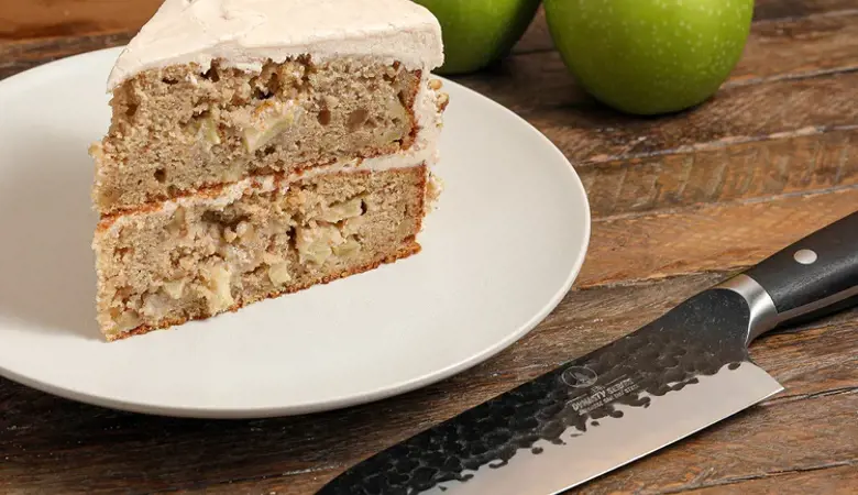 Spiced Apple Cake with Caramel Cream Cheese Frosting