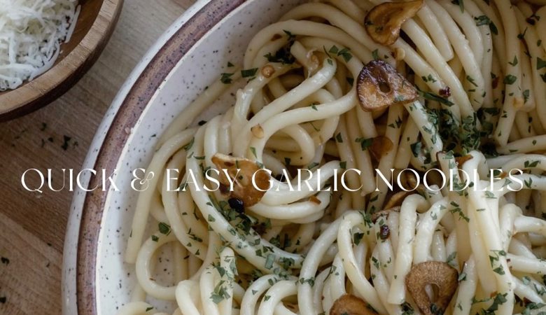 Delicious Garlic Noodles from Scratch