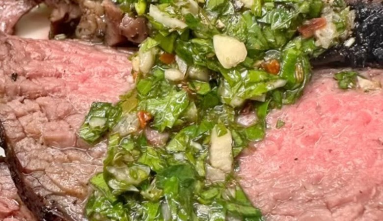 Australian Wagyu Teres Majors topped with Chimichurri